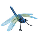 Small Metal Blue Dragonfly Garden/Home Wall Art Ornament Gift 7x22x31cm