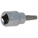 T30 Male Torx Bit Star Socket 3/8" Drive Standard Internal Chrome Vanadium Steel
