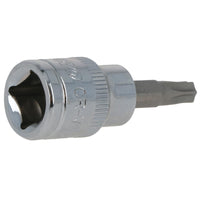 T30 Male Torx Bit Star Socket 3/8" Drive Standard Internal Chrome Vanadium Steel