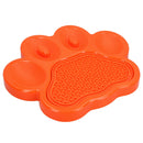 2PK Orange Paw Interactive Dog Slow Feeder & Lick Mat Dog Food Accessories