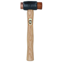 Marteau à tête en cuivre et cuir brut Thor n°1 / maillet en cuir Dead Blow TE401