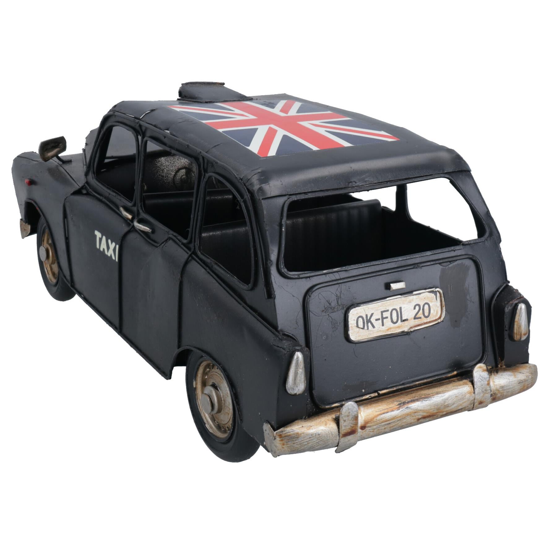 Quality Historical Metal Vintage Taxi Metal Model Replica Ornament Gift