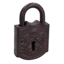 Padlock & Key Cast Iron Door Rustic Decoration Garden Tool Shed House Shackle