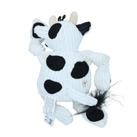 Small Cow Knottie Plush Durable Multi Squeaky Dog Puppy Toy 7x12x18cm