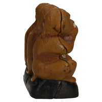 3 Three Wise Monkeys Chimps Ornament Figure Statue Cast Iron Hear Speak See