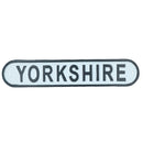 Yorkshire Cast Iron Sign Plaque Wall Door Fence Gate Post House Garden Yard