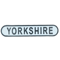 Yorkshire Cast Iron Sign Plaque Wall Door Fence Gate Post House Garden Yard