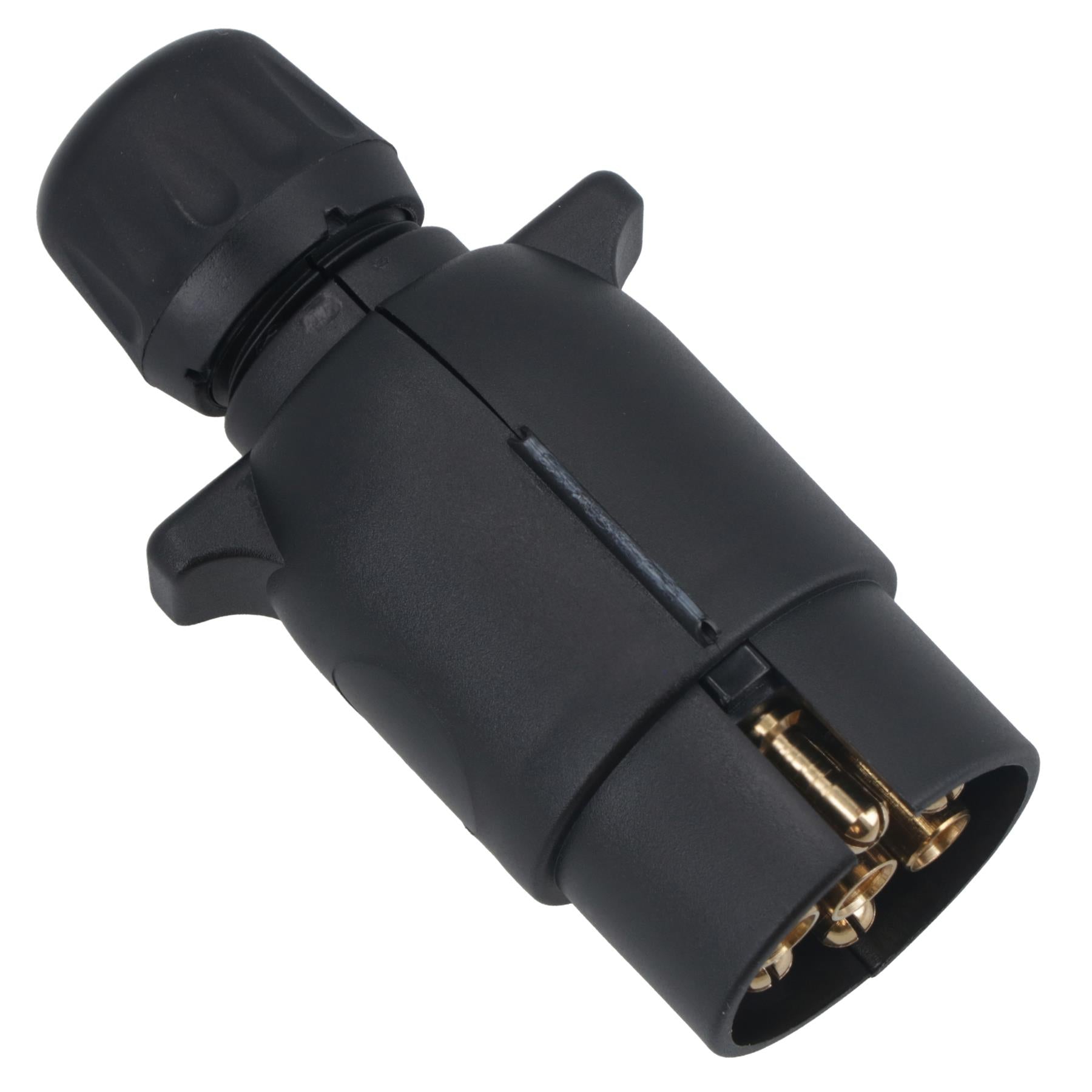 12N 7 Pin Plug Plastic Car Trailer Caravan Electrical Wiring Lights Connector