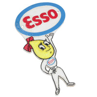 Esso Man Boy Girl Lady Plaque Sign Oil Drop Pair Cast Iron Shop Wall Door Garage