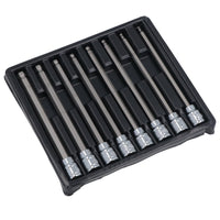 3/8 Zoll Antrieb, metrisch, extra lang, Inbusschlüssel, Kugelkopf-Steckschlüsseleinsätze, 3–10 mm, 8 Stück