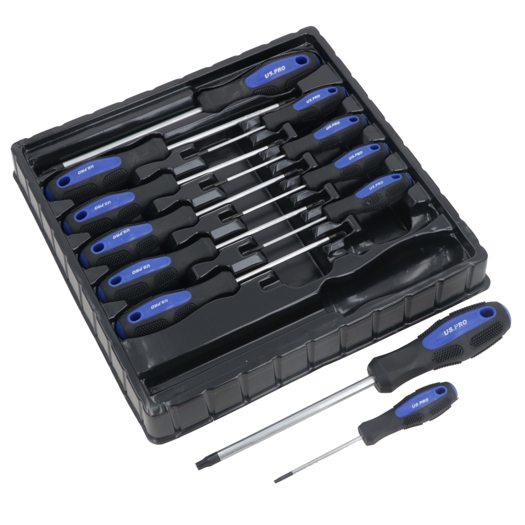 Manipulationssichere Torx-Sicherheitsschraubendreherbits T6 - T45, 12-teiliges Set, magnetische Spitzen