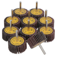 50mm 40 Grit Abrasive Flap Wheel Discs Sanding Rust Removal 6mm Shank