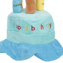 Blue Dog Plush Happy Birthday Candle Cake Hat Dog Novelty Hat Birthday Gift