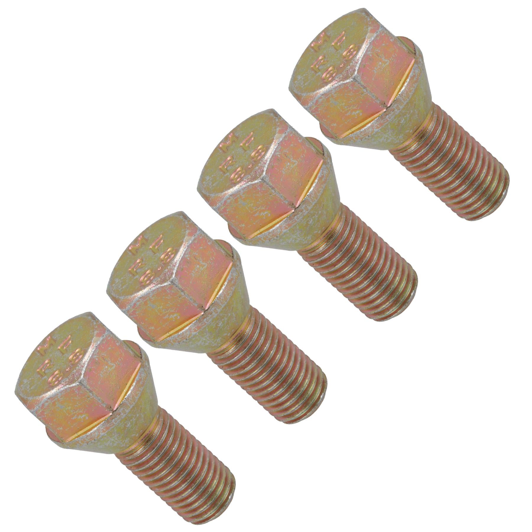 Boulons de roue de rechange M12 x 1,5 pour moyeux de remorque, lot de 4