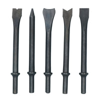 190mm Air Hammer Chisel Plus 5 Chisels for Cutting Chipping With Rubber Grip