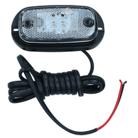 Feu de gabarit avant à LED blanc/transparent/lampe pour remorque caravane 12v 24v TR122