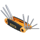 8pcs Folding Torx / Star Key Wrench Set T9 - T40 Foldable Rubberized Handle