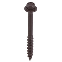 63mm Timber Sleeper Wood Screws For Railway Sleepers Hex Head Brown 150pc