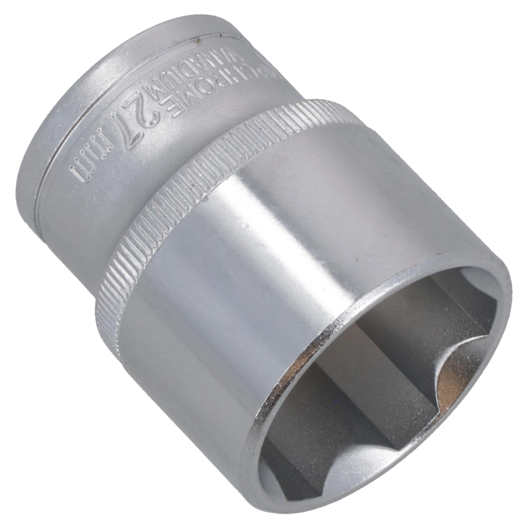 Douille hexagonale simple peu profonde à 6 pans, entraînement 1/2" 27 mm, métrique, Super Lock, Bergen