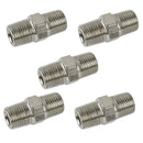 5pk 1/8" BSP Male to Male Air Line Hose Compressor Fittings / Connectors / Unions