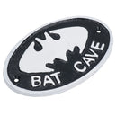 Bat Cave Cast Iron Sign Plaque Door Wall House Gate Post Bedroom Man Cave