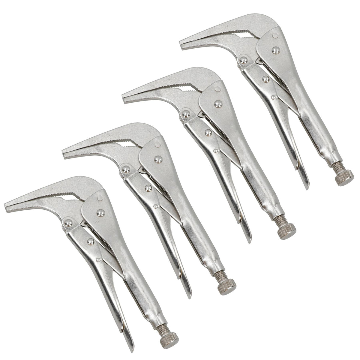 Long Nose Locking Pliers Mole Grips with 90 Degree Angled Head 10 inch
