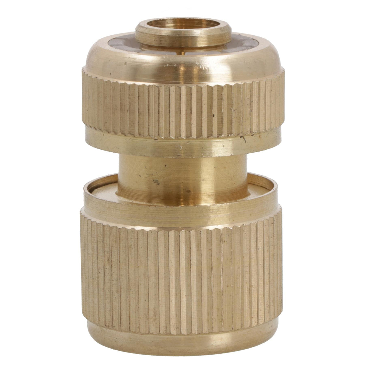 Brass Hose End Connector For 1/2in Garden Pipe Quick Release For Taps / Sprayers
