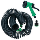 Expandable Garden Coil Hose Pipe Watering With Fittings + Spray Gun 30 Metres