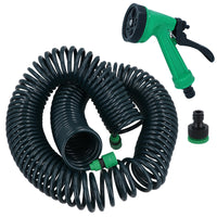 Expandable Garden Coil Hose Pipe Watering With Fittings + Spray Gun 30 Metres