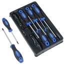 7pc Torx Star Magnetic Screwdriver Set With Cushioned Grip T10 - T30