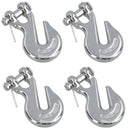 Clevis End Grab Hook Stainless Steel for 6mm (1/4in) Chain Lifting 750kg