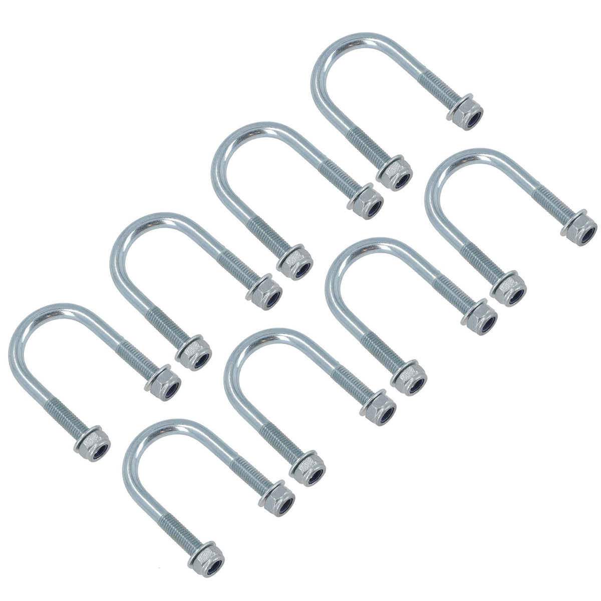 M8 Round Bend U Bolt 34mm x 64mm Width x Length Pipe Clamp Fixing