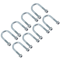 M8 Round Bend U Bolt 34mm x 64mm Width x Length Pipe Clamp Fixing