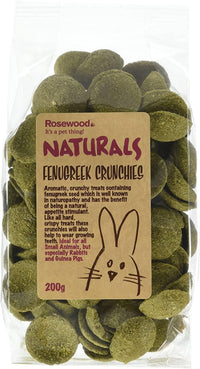 Small Animal Pet Treat Rabbit Guinea Natural Tasty Treat Fenugreek Crunchies