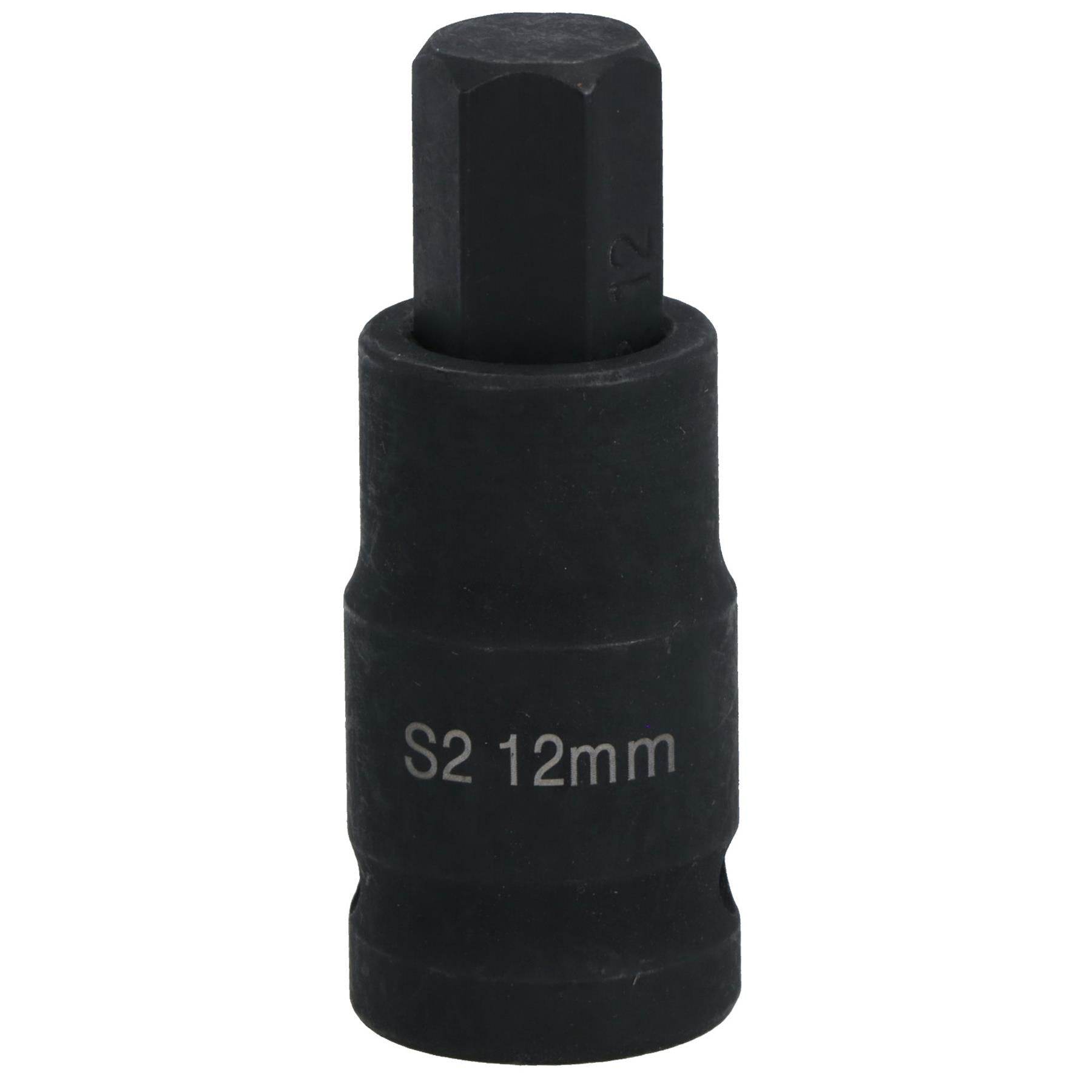 M12 x 55mm 1/2in Drive Short Impact Impacted Allen hex Key Socket 12mm