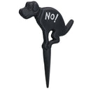 No Dog Fouling Poo Warning Sign Plaque Stake Cast Iron Garden Yard Lawn