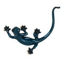 Blue Gecko Lizard Resin Wall Shed Sculpture Decor Statue Small House Ornament