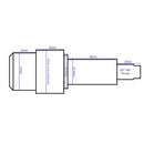 Essieu de remorque pour arbre de 1 po pour moyeux à roulement conique à souder robuste