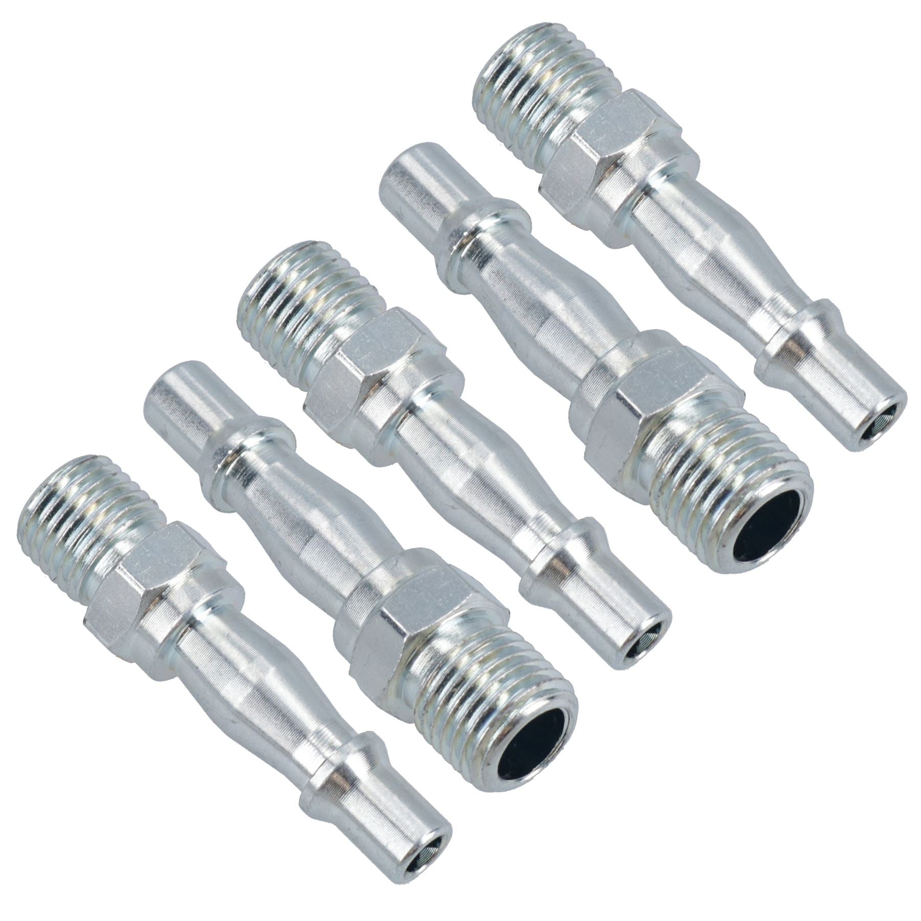 Air Line Hose Fitting Connector Quick Release 1/4 Male Thread 5pk FT010