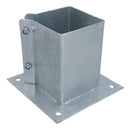 Fence Post Bolt Down Shoe Holder Support Clamp Galvanised 100 x 100mm