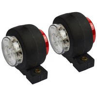 Trailer Side Marker LED Light / Lamp Red & White 12v or 24v PAIR TR168