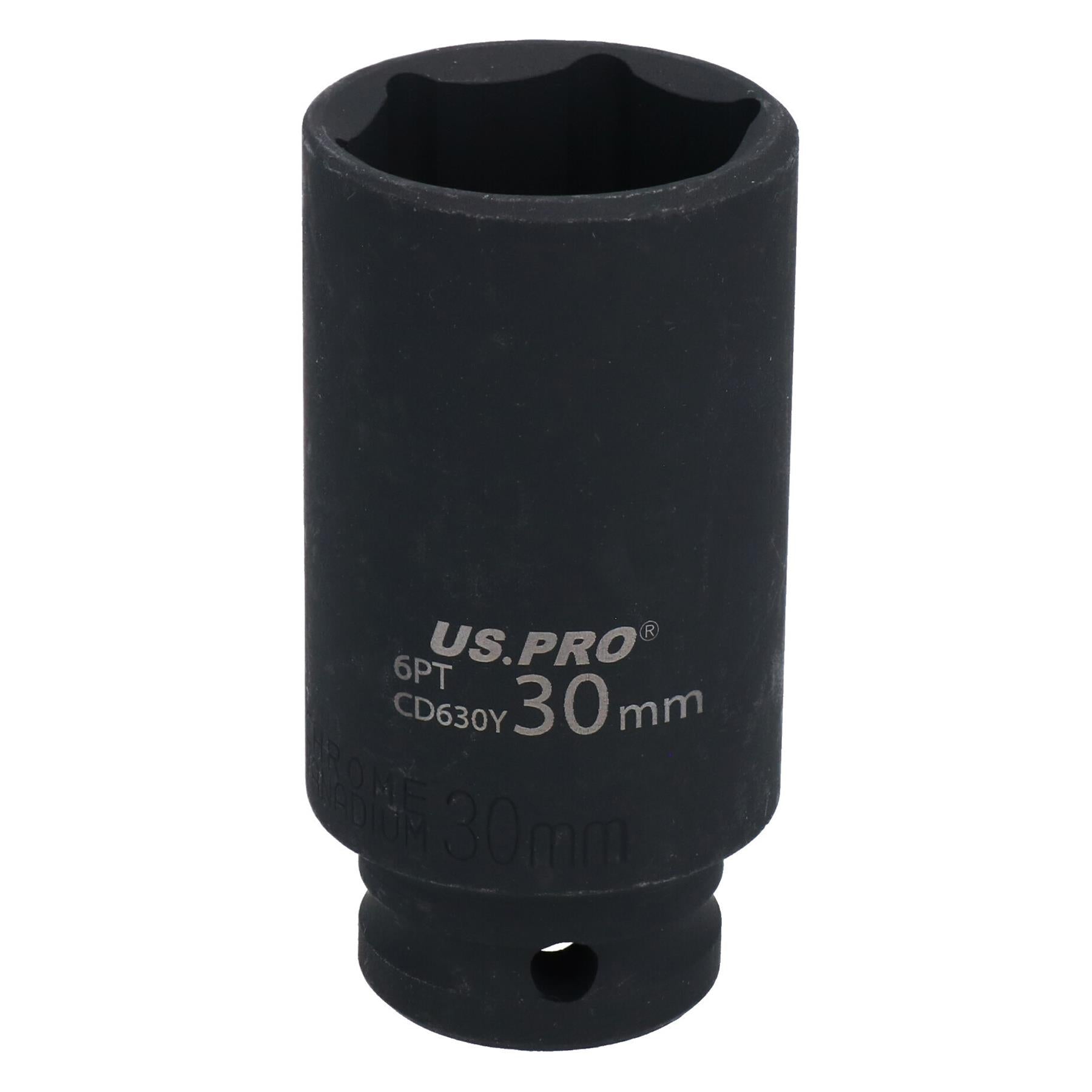 1/2" Drive 24" Breaker Power Knuckle Bar with 30mm Metric Deep Impact Socket
