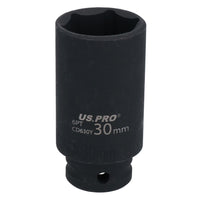 1/2" Drive 24" Breaker Power Knuckle Bar with 30mm Metric Deep Impact Socket