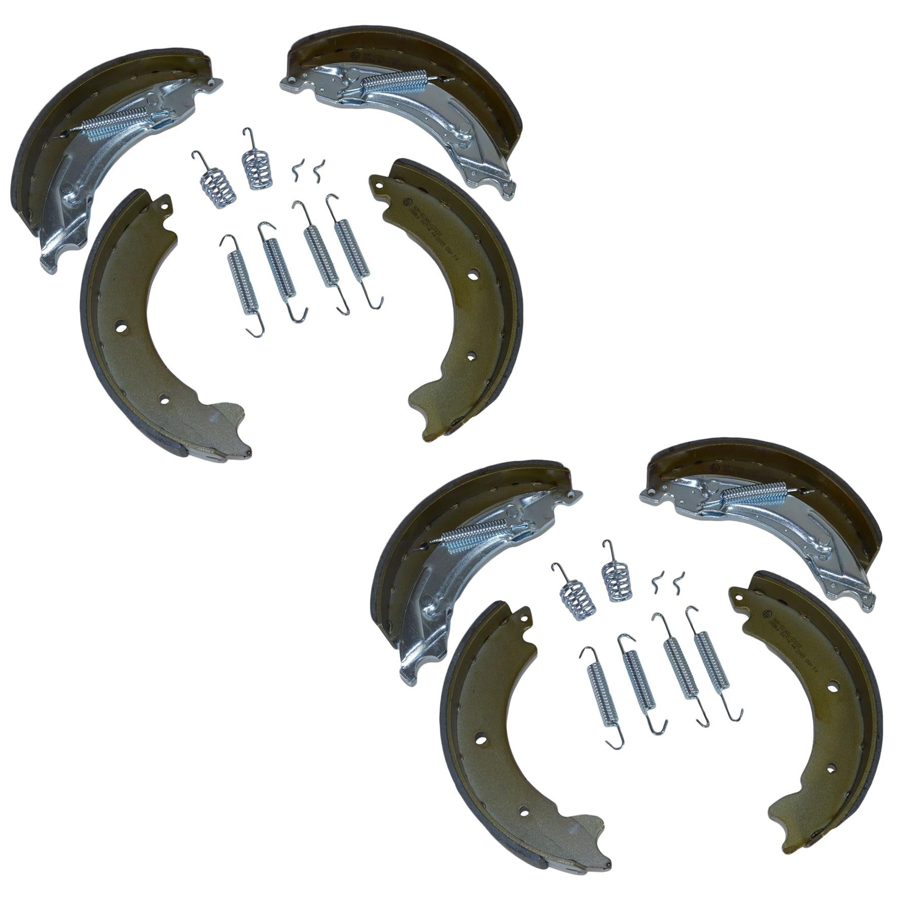 203 x 40mm KNOTT Type Trailer Brake Shoes For 4 x Brake Drums Twin Axle