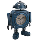 Robot Clock Industrial Style Mantel Retro Desk Home House Decor Gift Metal