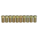 Brake Pipe Fitting Steel Male Union 10mm x 1mm TTE for 3/16" Brake Pipe 10pc