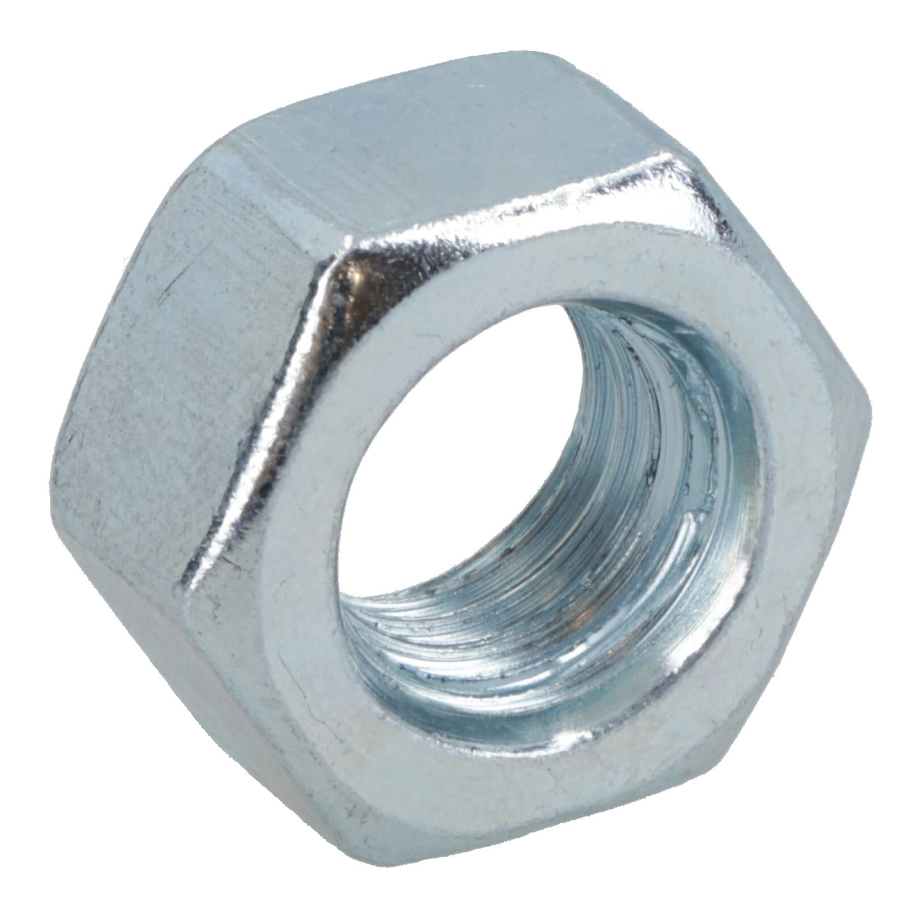 M12 x 1.75mm Hex Full Nut Fastener Hexagonal Metric Nuts Grade 8 Zinc Plated