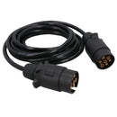 Anhängerlicht-Elektrik, 3,5 m, Verlängerungskabel, Stecker auf Stecker, 7-poliger Stecker