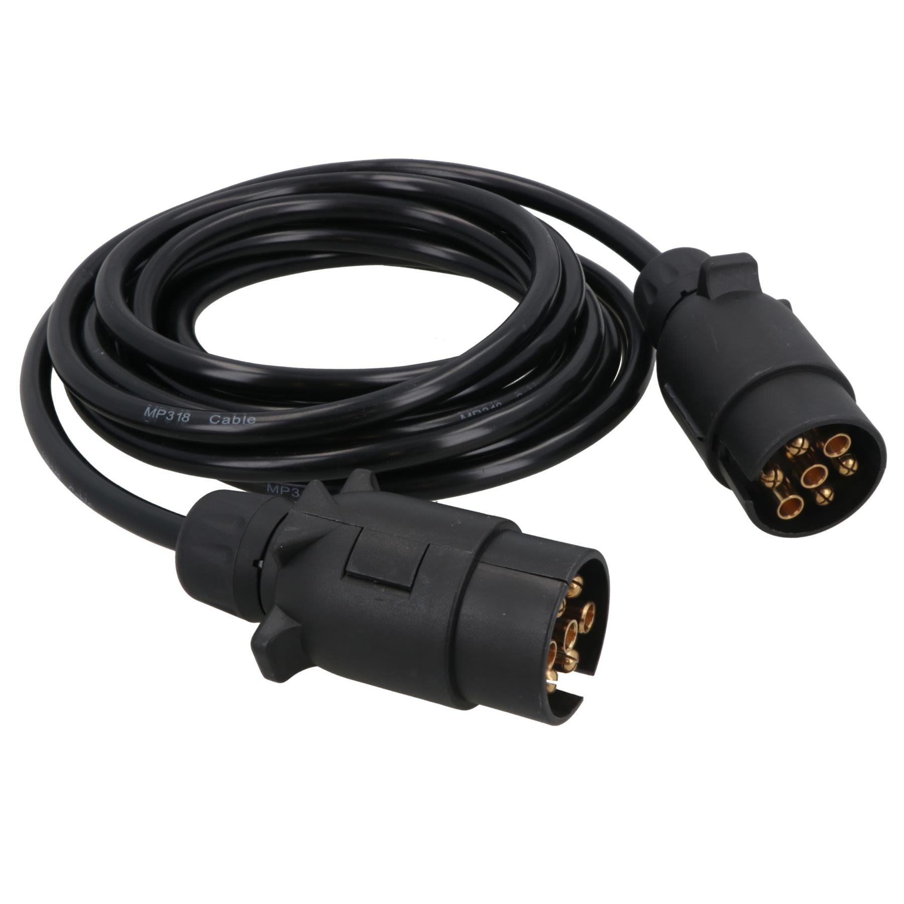 Anhängerlicht-Elektrik, 3,5 m, Verlängerungskabel, Stecker auf Stecker, 7-poliger Stecker