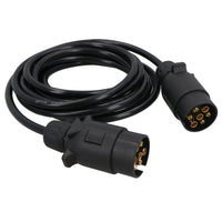 Anhängerlicht-Elektrik, 3,5 m, Verlängerungskabel, Stecker auf Stecker, 7-poliger Stecker
